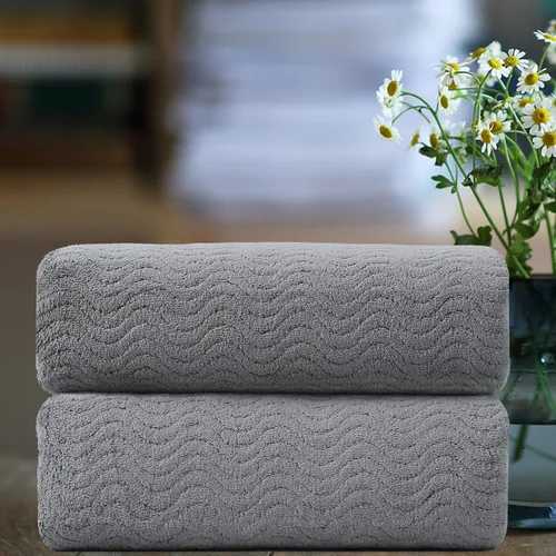 Vista 27 de Smuge Juego de toallas de baño texturizadas ultrasuaves de 8 piezas para baño, ducha, piscina, cocina, secado rápido, ligeras y altamente