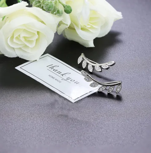 Vista 6 de FINREZIO 6 pares de aretes de aro trepador con circonita cúbica y flecha para mujer