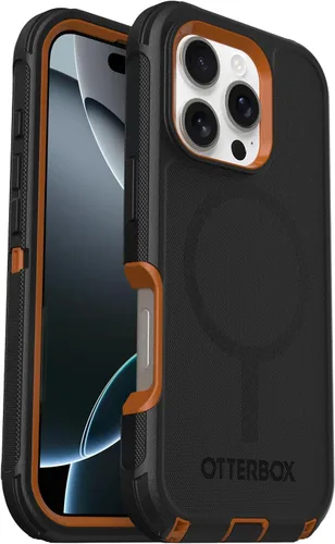 Vista 20 de OtterBox - Funda para iPhone 16, serie Defender, color azul (Baby Blue Jeans)