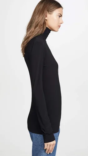 Vista 4 de Norma Kamali Women's Slim Fit Long Sleeve Turtle Top