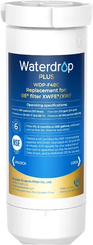 Vista 11 de Waterdrop Filtro de agua XWFE®, repuesto para GE® XWFE®, chip incorporado