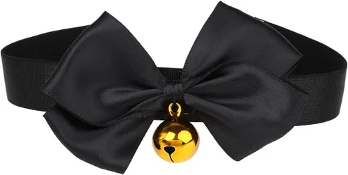 Vista 3 de ACSUSS Collar con lazo para adultos con campanilla y gato Cosplay