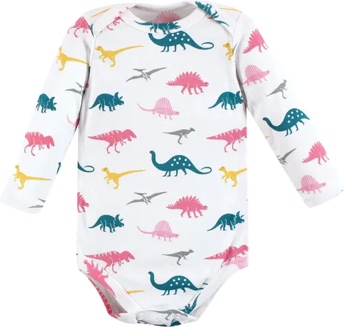 Vista 124 de Hudson Baby baby-boys Cotton Long-sleeve Bodysuits 5-pack