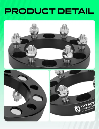 Vista 8 de YHTAUTO Espaciadores de rueda de 6x5.5 pulgadas de 1 pulgada compatibles con modelos INFINITI, Nissan, QX4, QX56, Frontier, Armada, Pathfinder