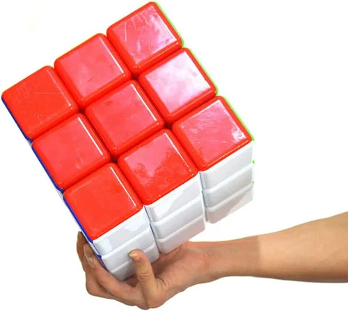 Vista 5 de GoodPlay Heshu Super Big Size 18CM 3x3x3 Colorido rompecabezas de velocidad sin pegatinas Cubo mágico