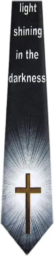 Vista 8 de BUYYOURTIES Corbatas novedosas con temática cristiana de Jesús para hombre
