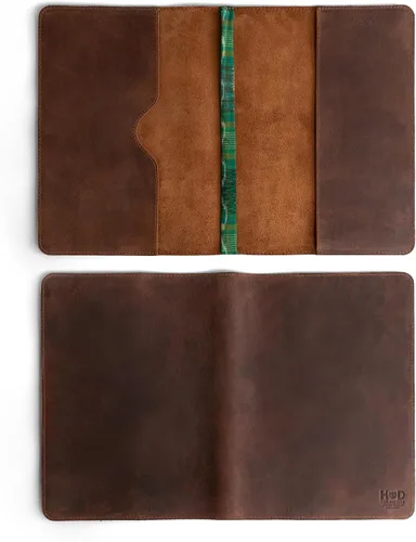 Vista 4 de Hide & Drink, Journal Cover Compatible with Moleskine XL (7.5 x 9.75 in) with Strap, Refillable Case, Personal Planner, Full Grain Leather, Handmade