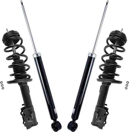 Vista 117 de Detroit Axle - Puntales y Amortiguadores para Chevy Traverse Buick Enclave GMC Acadia Saturn Outlook 2007-2012, 2 puntales delanteros con resorte