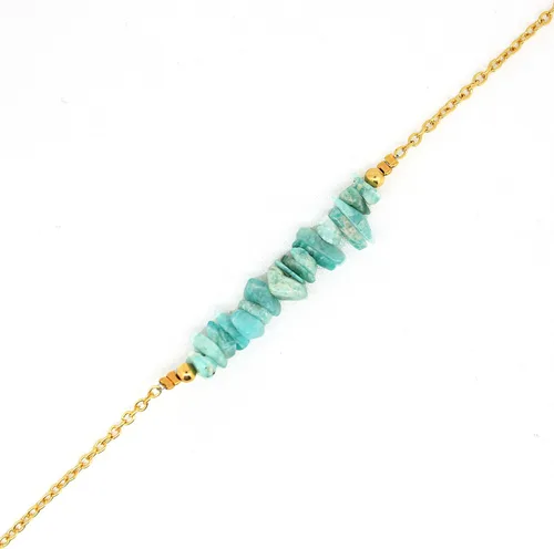 Vista 33 de Gempires Natural Chips Bar Bracelet, Energy Healing Crystals, Birthday, Gift for Her, Gemstone Jewelry 8 inch