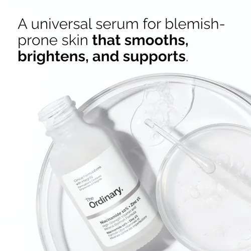 Vista 3 de The Ordinary Dull Skin Duo - Paquete de cuidado de la piel para cara y ojos: niacinamida 10% + zinc 1% 1 onza líquida, solución de cafeína 5% + EGCG