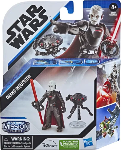 Vista 4 de STAR WARS Mission Fleet Gear Class Duel in The Darkness, figura de acción de Grand Inquisitor a escala de 2.5 pulgadas, juguete para niños de 4 años
