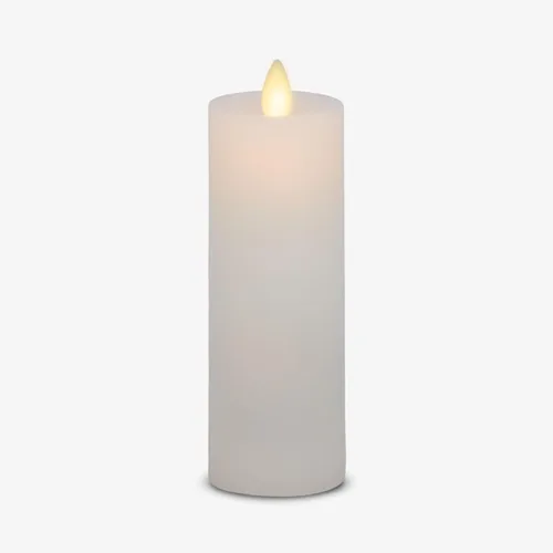 Vista 10 de Luminara Vela LED Clásica Delgada Sin Llama, Burdeos 2" x 4.25", Pilar de Llama en Movimiento Operado por Batería con Temporizador, Vela de Cera
