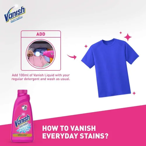 Vista 2 de Vanish Oxi Action - Líquido de lavado quitamanchas - 13.5 fl oz (paquete de 2)