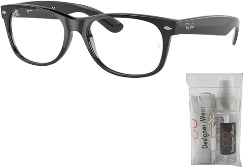 Vista 2 de Ray-Ban RB2132 NEW WAYFARER - Gafas de sol para hombres y mujeres paquete con kit de cuidado de gafas de cortesía de diseñador iWear