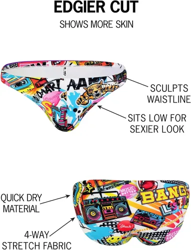 Vista 5 de Bang Men's Swimwear - Swim Mini Brief - Low Rise Fit Bikini Swimsuit