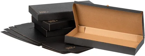 Vista 111 de Restaurantware - Cajas para pizza, 50 unidades, 14 x 7 x 1.5 pulgadas, embalaje de papel de cartón corrugado con bloqueo de pestañas, resistente a