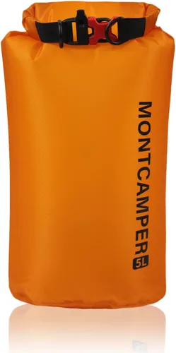 Vista 21 de CORDURA Bolsa seca impermeable de 3 litros – Saco resistente IPX6 con silbato de supervivencia para kayak, camping, navegación, playa – Mochila seca