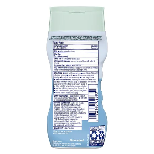 Vista 8 de Coppertone Pure and Simple Loción de protección solar mineral de óxido de zinc SPF 50, protector solar resistente al agua para piel sensible