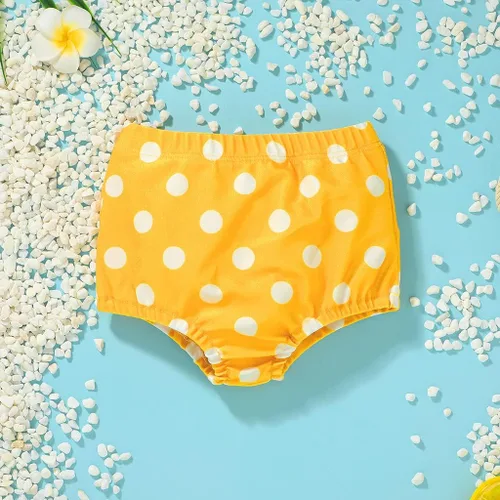 Vista 5 de Traje de baño de verano para niñas pequeñas, sin mangas, a rayas, traje de baño de dos piezas, bikini de playa