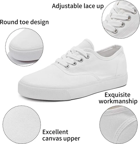 Vista 2 de Tenis de lona para mujer, de corte bajo, para caminar y correr
