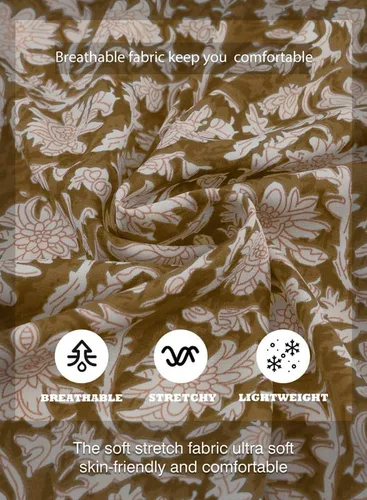 Vista 5 de SHEWIN Blusas de primavera para mujer, estilo casual, cuello en V, manga larga, blusas florales bohemias