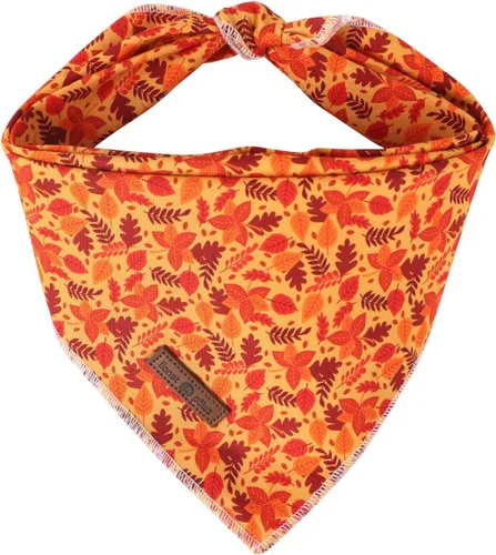 Vista 35 de Lionet Paws Bandana de Acción de Gracias para perro, lavable, de algodón, pañuelo triangular, pañuelo de pavo para perros pequeños, medianos