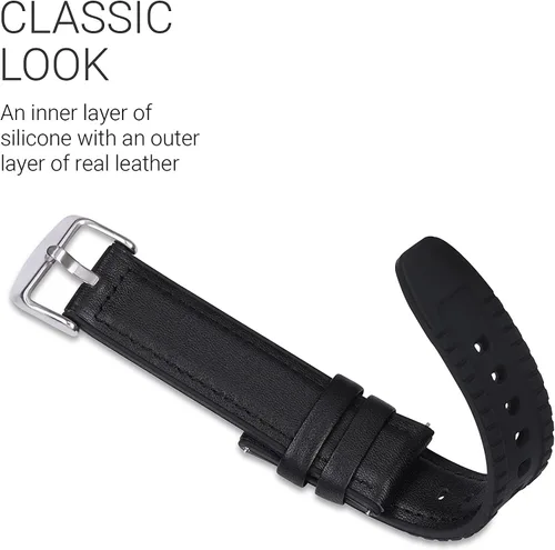 Vista 4 de Lamshaw Compatible con Amazfit T-Rex 2 Band, correa de cuero de silicona transpirable de repuesto para reloj inteligente compatible con Amazfit