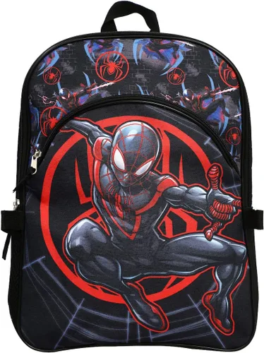 Vista 3 de Bioworld Marvel Spider-Man Miles - Bolsa de almuerzo y mochila para jóvenes