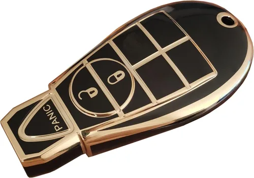 Vista 7 de Funda para llavero Dodge con llavero de TPU compatible con Dodge Ram Jeep Chrysler