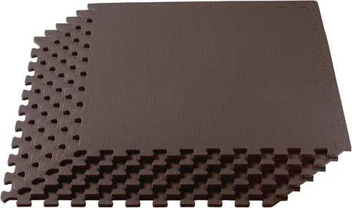 Vista 13 de We Sell Mats - Baldosas multiusos de espuma EVA con un grosor de 0.5 pulgadas, alfombrillas entrelazadas para gimnasios de interior y para el hogar
