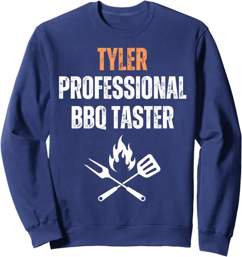 Vista 6 de Tyler Professional BBQ Taster Grilling Funny Sweatshirt