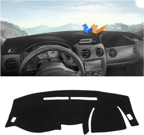 Vista 12 de Autorder Alfombrilla de Salpicadero para Rivian R1T 2022-2025 2026 Accesorios Cubierta de Salpicadero Manta de Salpicadero Franela Protección contra