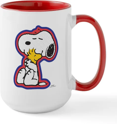 Vista 73 de CafePress SNOOPY Joe Cool - Taza de café de cerámica (15.0 fl oz)