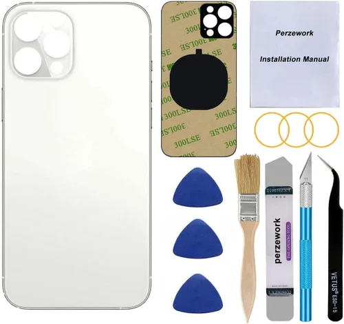 Vista 9 de Repuesto original OEM de cubierta trasera de cristal para iPhone 13 Pro Max de 6.7 pulgadas (Grafito) para todos los operadores con adhesivo