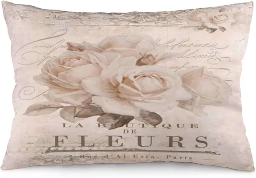 Vista 7 de Synthwave Fundas de almohada francesas Shabby Chic de 12 x 20 pulgadas, almohadas decorativas para decoración del hogar, almohada estética