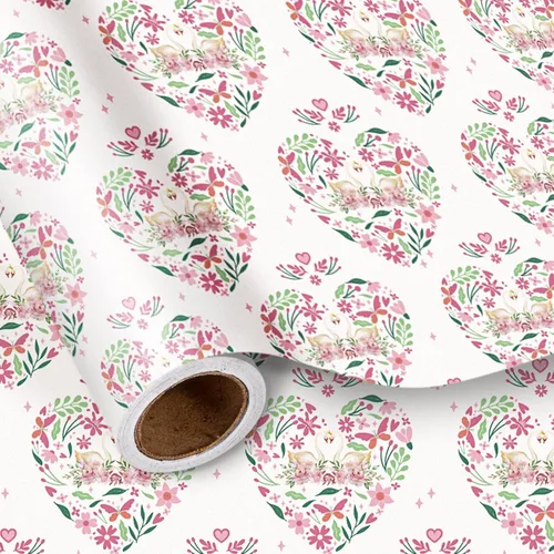 Vista 12 de LeZakaa Rollo de papel de regalo de cumpleaños, letras de feliz cumpleaños, diseño holográfico colorido para baby shower, envoltura de regalo