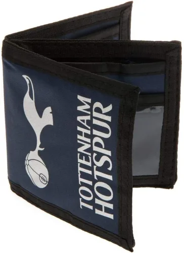 Vista 4 de Tottenham Hotspur FC Touch Fastening - Cartera de lona (talla única) (azul marino/negro/blanco), Blanco