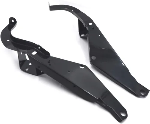 Vista 3 de Soportes de soporte de carenado delantero negro resistente para Harley Touring 93-13 [P/N: TGHD-FMS002-BK]