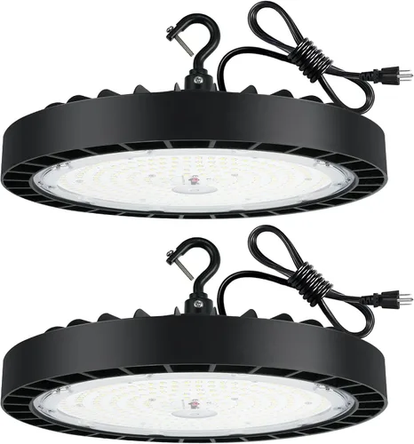 Vista 10 de hykolity Luz LED UFO de alta bahía, 150W, 20250LM, 5000K luz diurna, 135LM/W
