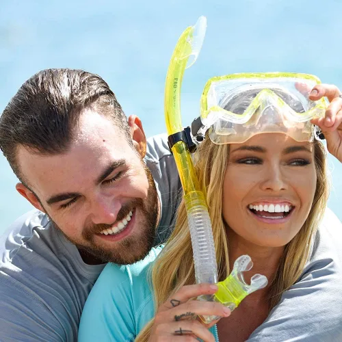 Vista 7 de EVO Tiburon Máscara de buceo panorámica de 3 lentes - Máscara de buceo - Máscaras de buceo para adultos - Accesorios de buceo - Equipo de buceo Negro