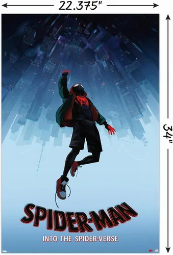 Vista 3 de Trends International Marvel Spider-Man - En El Verso De La Araña - Póster De Pared Caída, 22.375" x 34", Versión Sin Marco