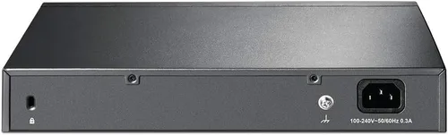 Vista 3 de TP-Link Interruptor Ethernet rápido de 24 puertos de 10/100 Mbps, Plug & Play, montaje en escritorio/rack, metal resistente con puertos blindados