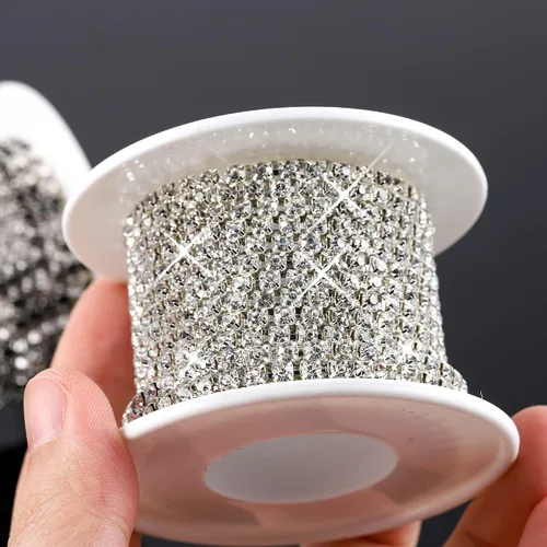 Vista 3 de 2 rollos de diamantes de imitación para decoración de ropa (0.118 in)