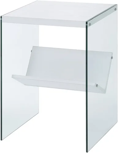 Vista 6 de Mesa auxiliar Soho, de Convenience Concepts, Madera, Gris(Weathered Gray)