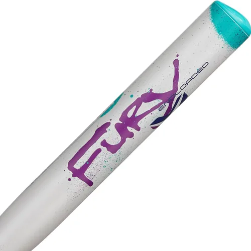 Vista 3 de Axe Fury Compuesto de 2 piezas Bate de sóftbol USSSA de lanzamiento lento Barril de 13 pulgadas y 1/2 oz
