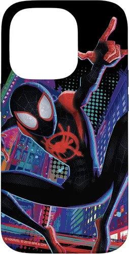 Vista 17 de Marvel Spider-Man Into The Spider-Verse Miles Morales City - Carcasa para iPhone 17