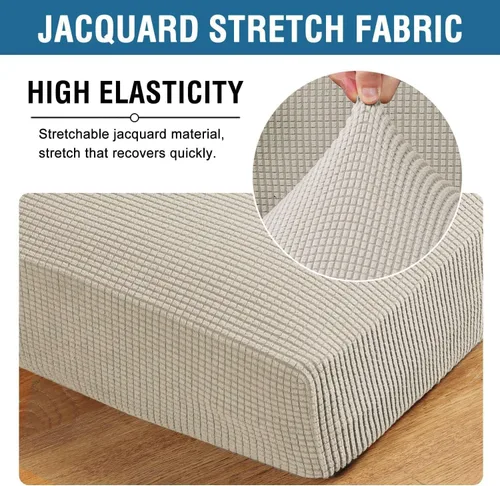 Vista 156 de H.VERSAILTEX Fundas de Cojín de Asiento Individuales Super Elásticas Fundas de Sofá Fundas de Cojín de Sofá Fundas Deslizables Juegos Tela de Sarga