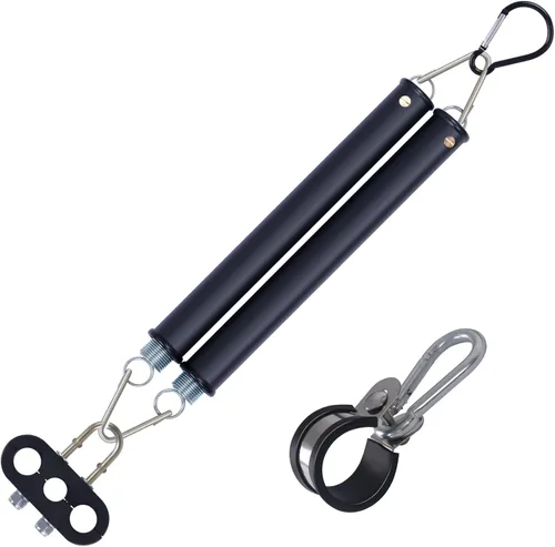 Vista 14 de Cheemuii Kit de Resorte Tensor Doble de 16" con Soporte para Manguera de Remolque, Resorte Tensor Resistente para Kit de Líneas de Aire de Camión
