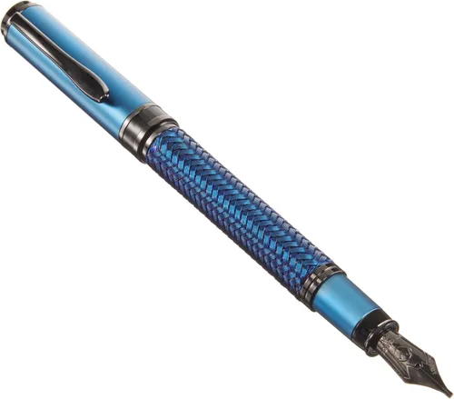 Vista 11 de Monteverde Innova Formula M - Pluma estilográfica, negra, punta media, con revestimiento PVD premium, recargable, punta de acero inoxidable JoWo