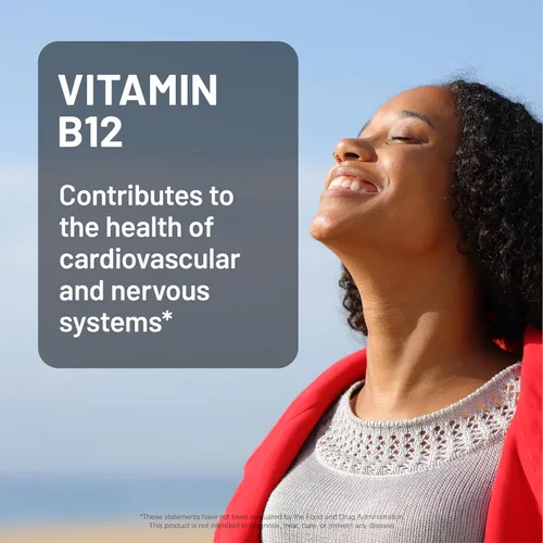 Vista 9 de NatureWise Vitamina B12 3000 mcg - Fuerza Extra - Suplemento para Apoyar los Niveles de Energía, Claridad Mental, Salud del Sistema Nervioso - Fácil